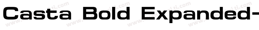 Casta Bold Expanded字体转换